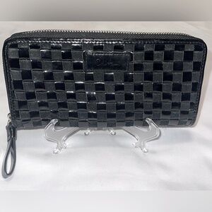 Cole Haan Black and Checkered Wallet